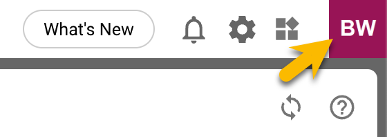 Profilmenü öffnen