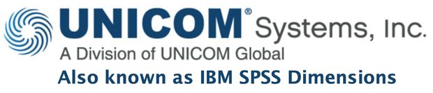 Unicom IBM SPSS Dimensions logo